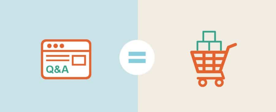 Adding a product questions and answers widget to an ecommerce product page