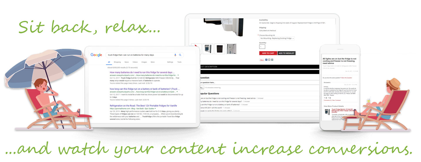 Answerbase ecommerce conversions from product Q&A