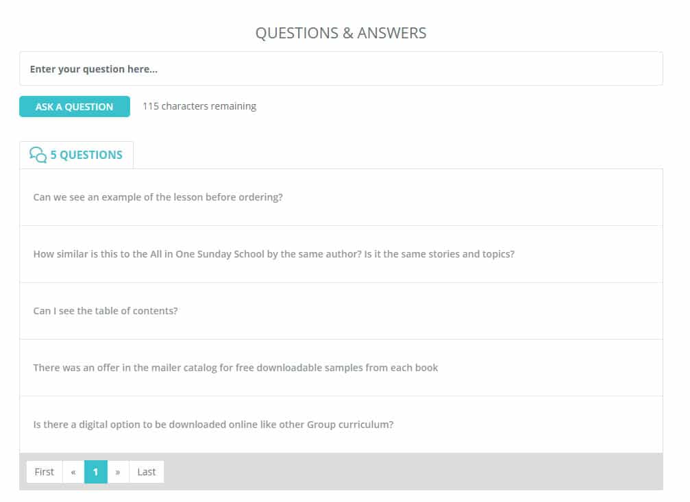 Answerbase product questions and answers widget integrated into an ecommerce product page